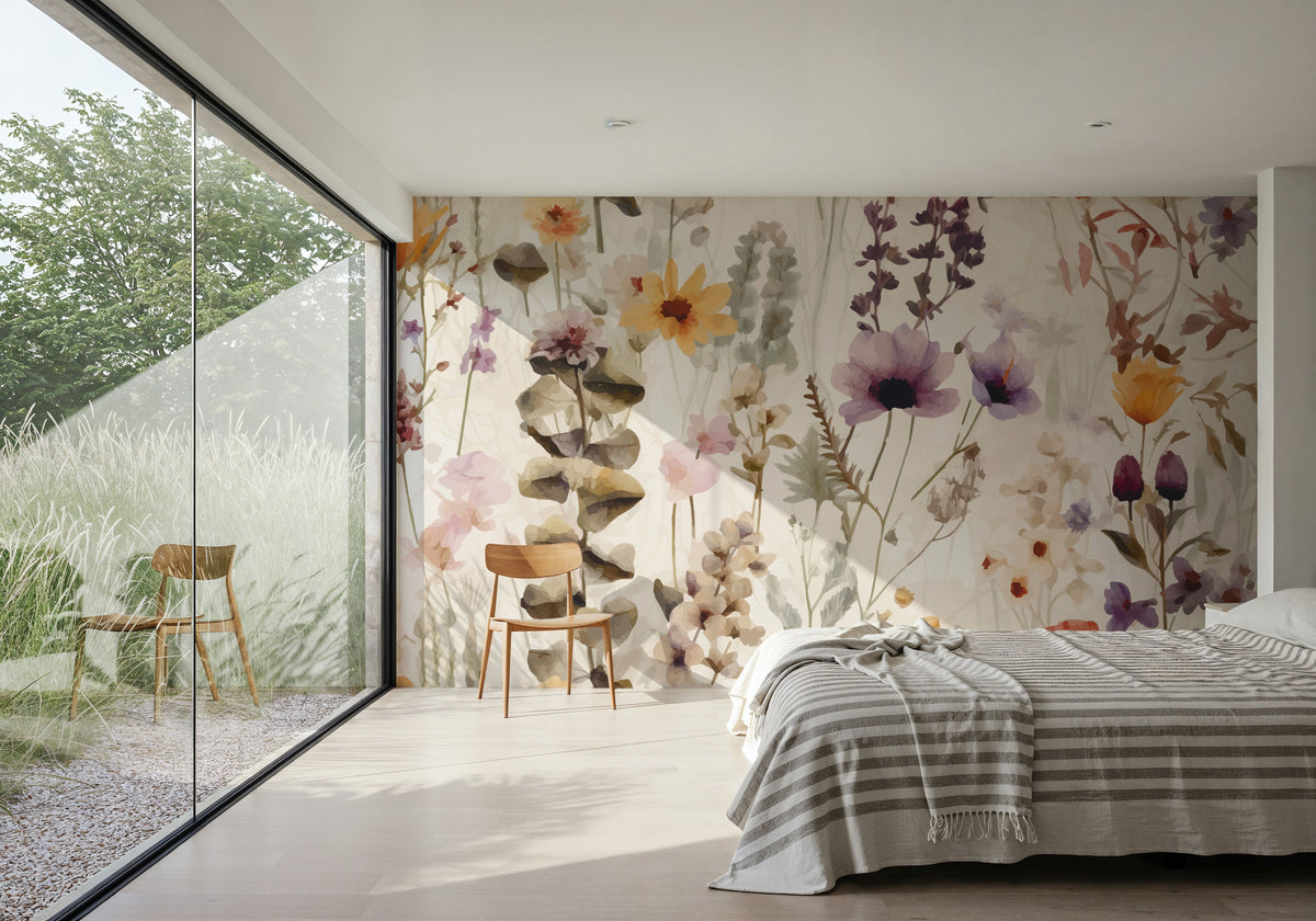 Wild Meadow Mural Wallpaper - room preview 03