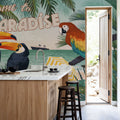 Welcome to Paradise Mural Wallpaper - room preview 03