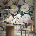 Watercolor Peonies Summer Mural Wallpaper - room preview 03