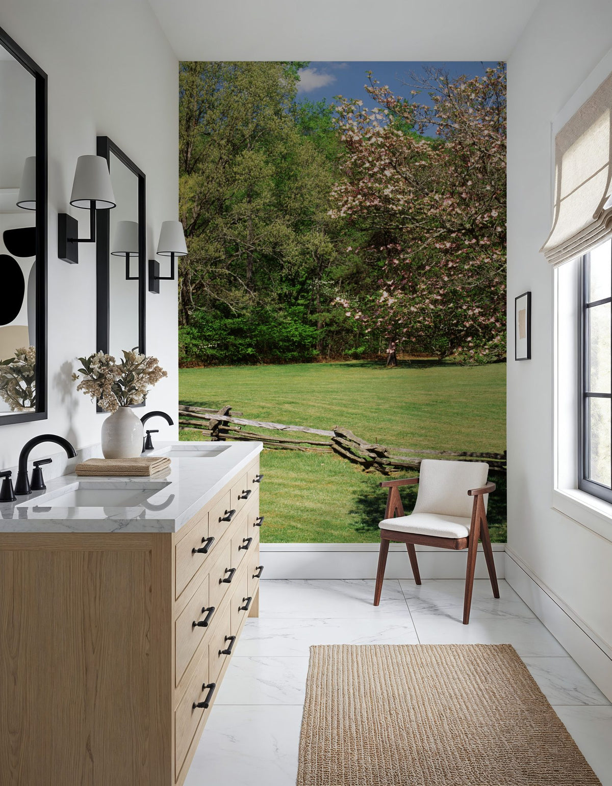 Pisgah National Forest Mural Wallpaper - room preview 03