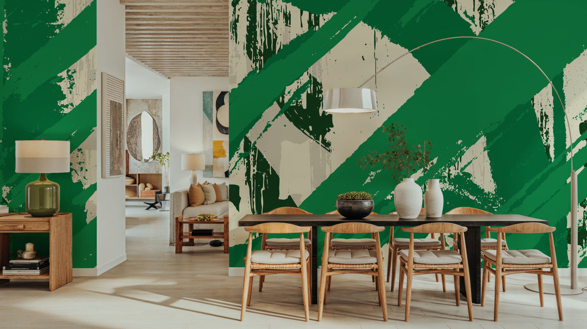 Grunge Abstract Mural Wallpaper - room preview 03