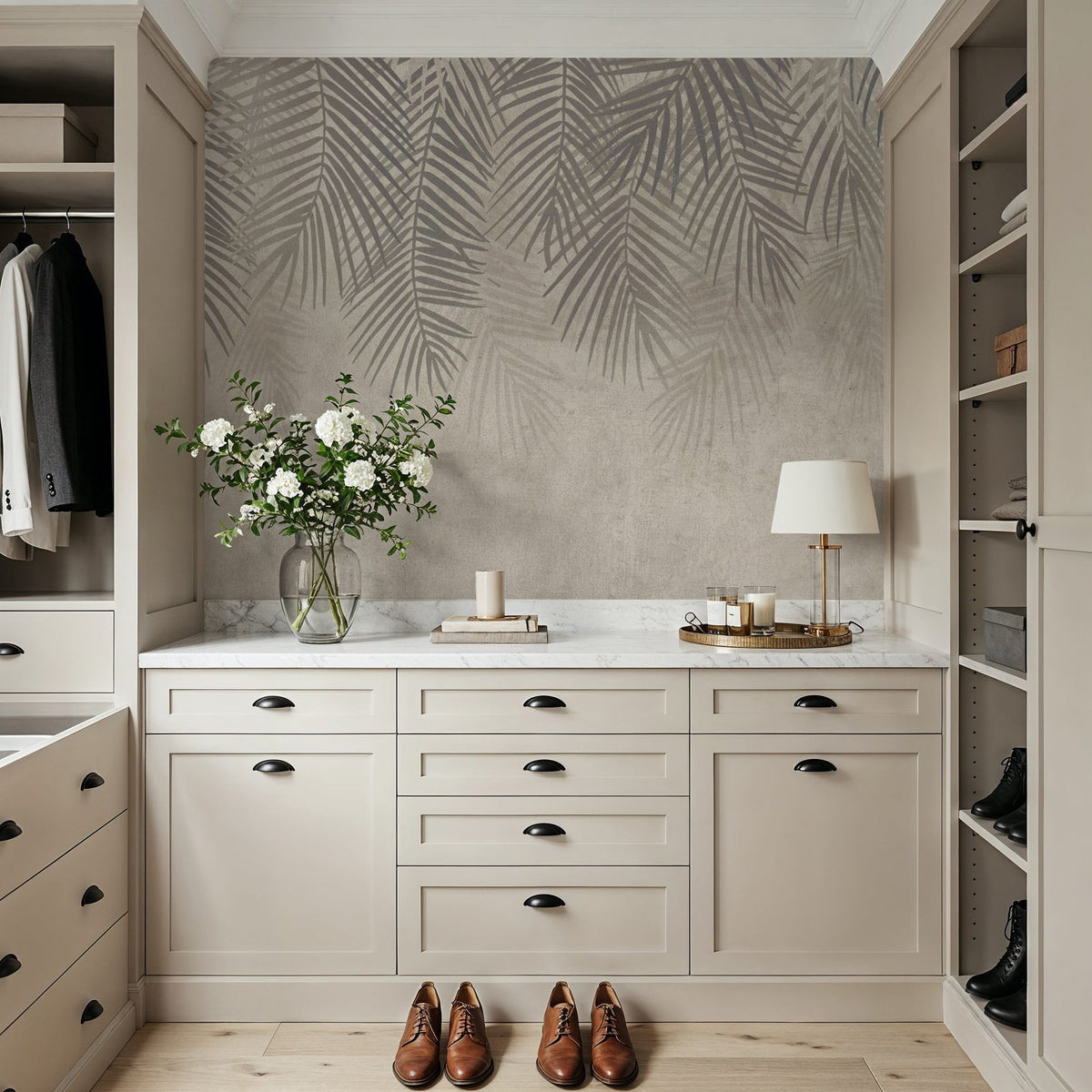Palms Up Ahead Mural Wallpaper - Edition 3 - room preview 03