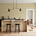 Cream Meadow Mural Wallpaper - room preview 03