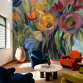 Fire Flowers Mural Wallpaper - room preview 03