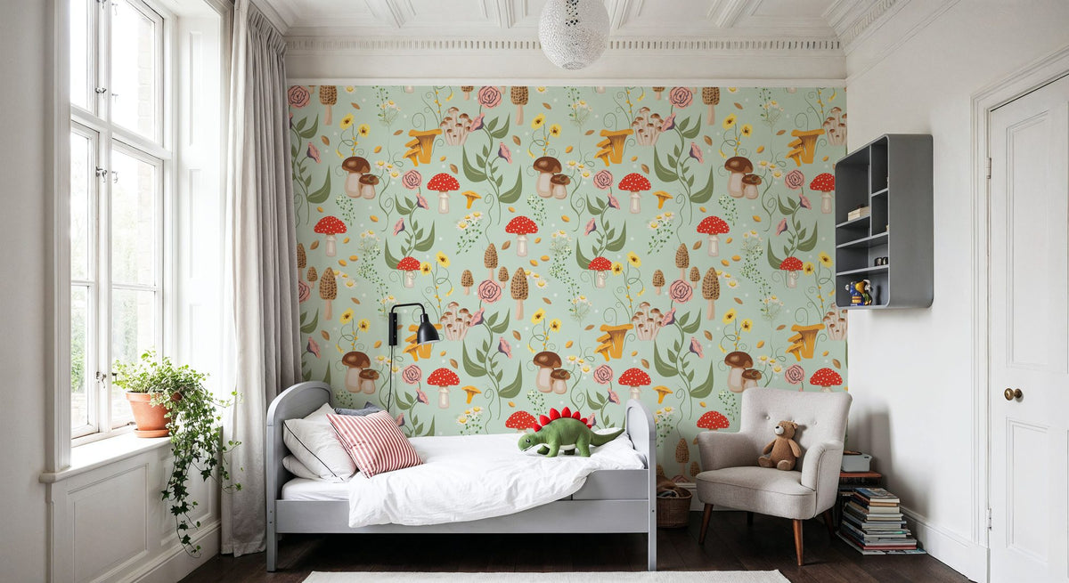 Mushroom Magic, Sky Mural Wallpaper - room preview 03