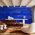 Denim Cloud Strokes Mural Wallpaper - room preview 03
