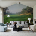 Misty Fairway Serenity Mural Wallpaper - room preview 03