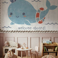 Nautical Friends Whale of a Time Mural Wallpaper - room preview 03