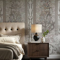Plant Fantasy Ornament, Beige Mural Wallpaper - room preview 03