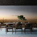 Golden Tower Cityscape Mural Wallpaper - room preview 03