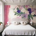 An Arrangement of Pink Flowers Mural Wallpaper - room preview 03