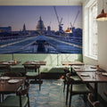 Millennium Bridge and Saint Paul´s Cathedral Mural Wallpaper - room preview 03