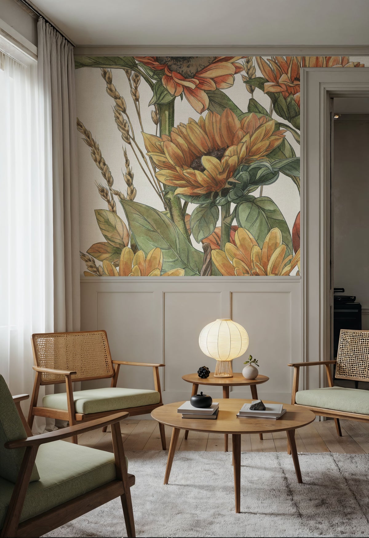 Harvest Home IX Mural Wallpaper - room preview 03