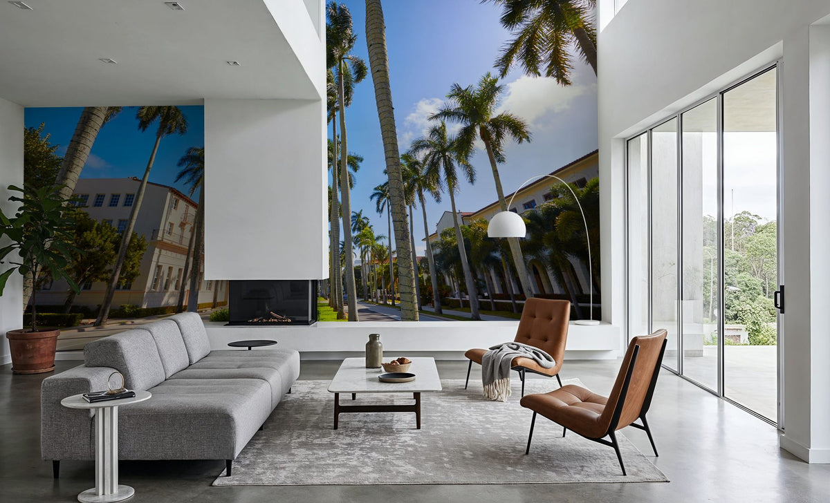 Palm Way Mural Wallpaper - room preview 03
