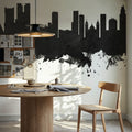 Rio De Janeiro Brazil Skyline Black & White Mural Wallpaper - room preview 03