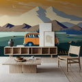 The Mountains Are Calling Mural Wallpaper - room preview 03