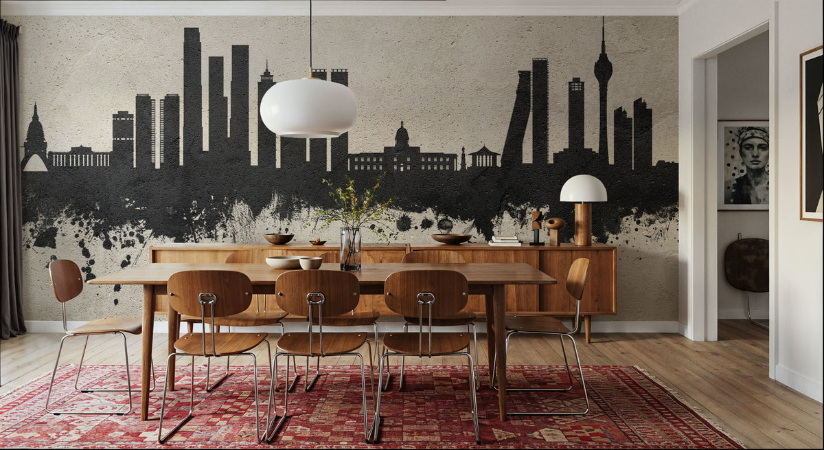 Colombo Sri Lanka Skyline Concrete Mural Wallpaper - room preview 03