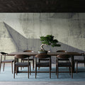 Concrete Shapes Warm Gray Mural Wallpaper - room preview 03