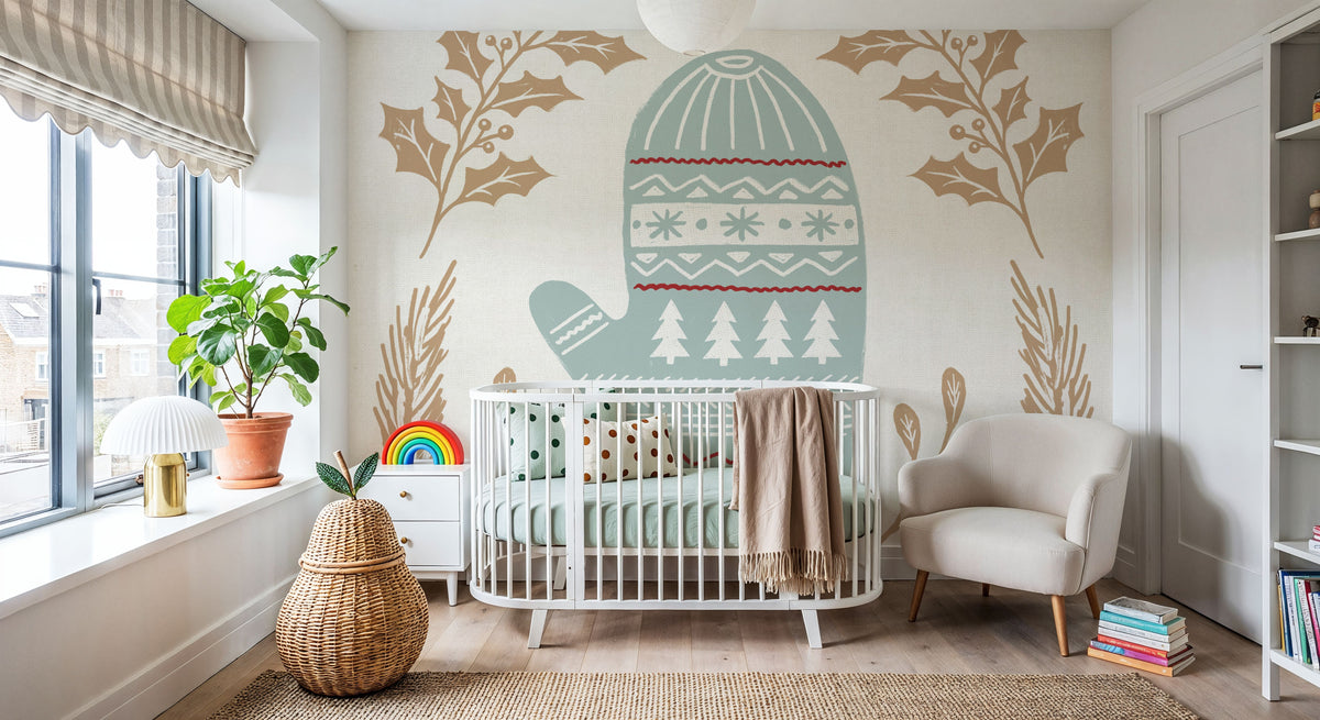 Holiday Form IV Color Mural Wallpaper - room preview 03