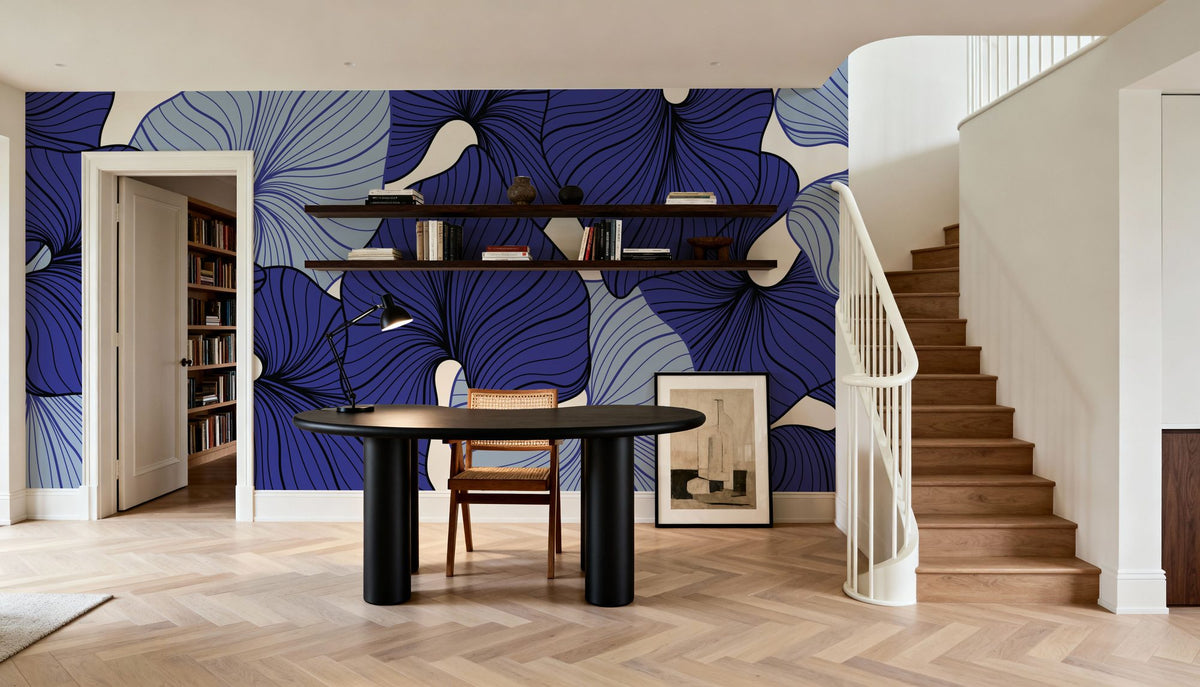 70s Palm Mural Wallpaper - room preview 03