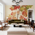 Fall Leaves II Muted Mural Wallpaper - room preview 03