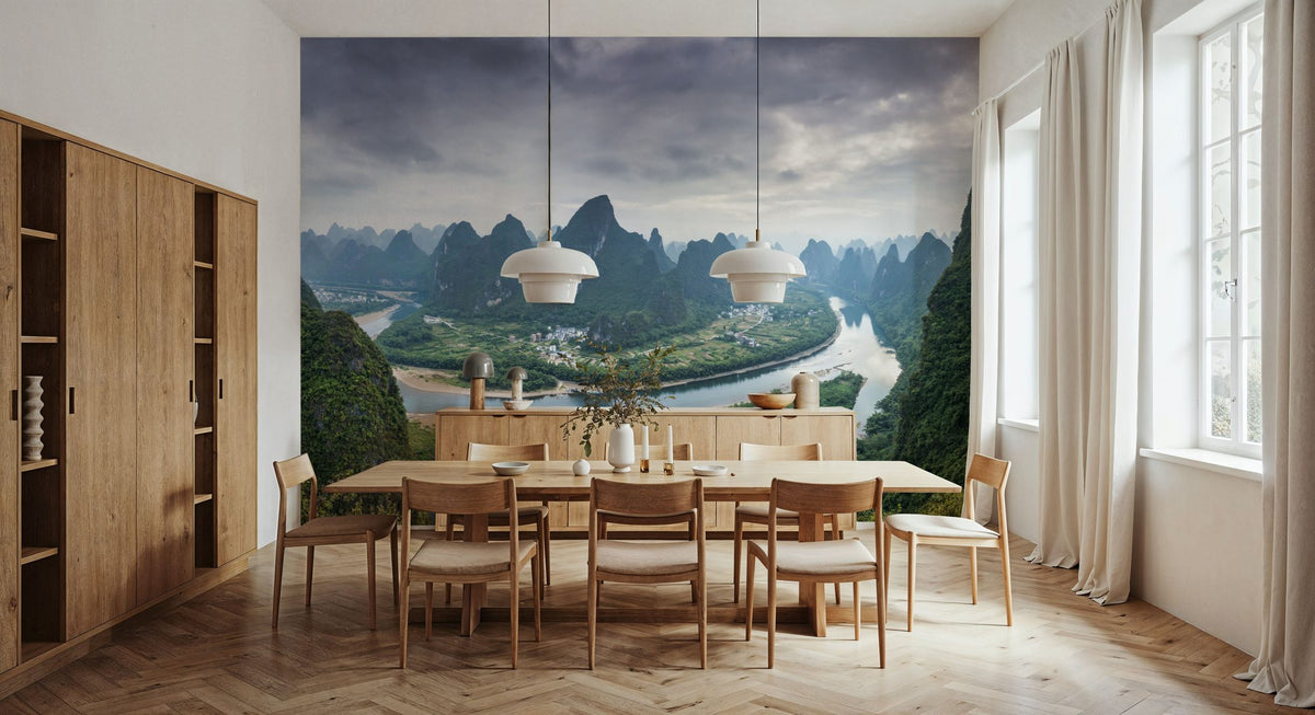 Xianggong Mountain Mural Wallpaper - room preview 03