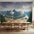 Xianggong Mountain Mural Wallpaper - room preview 03