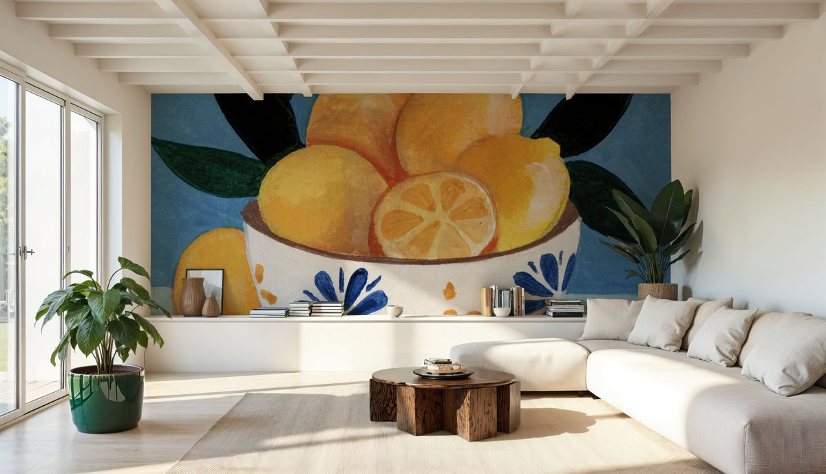 Lifes Bowl of Lemons Mural Wallpaper - room preview 03