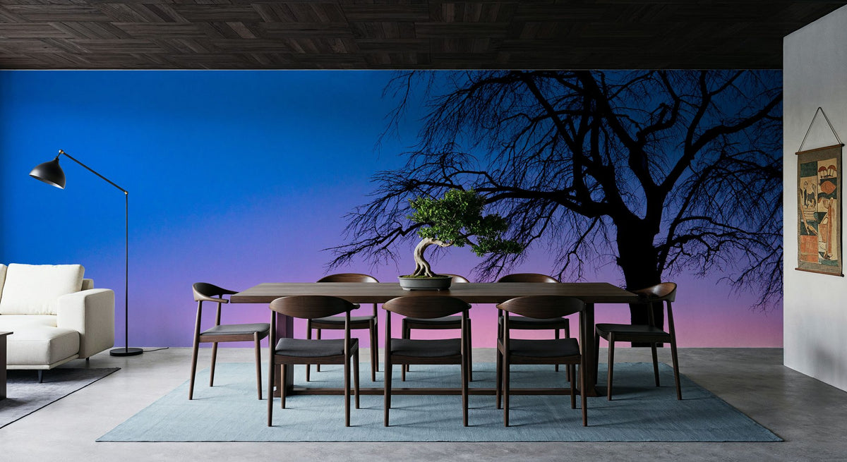Sunset Tree Mural Wallpaper - room preview 03