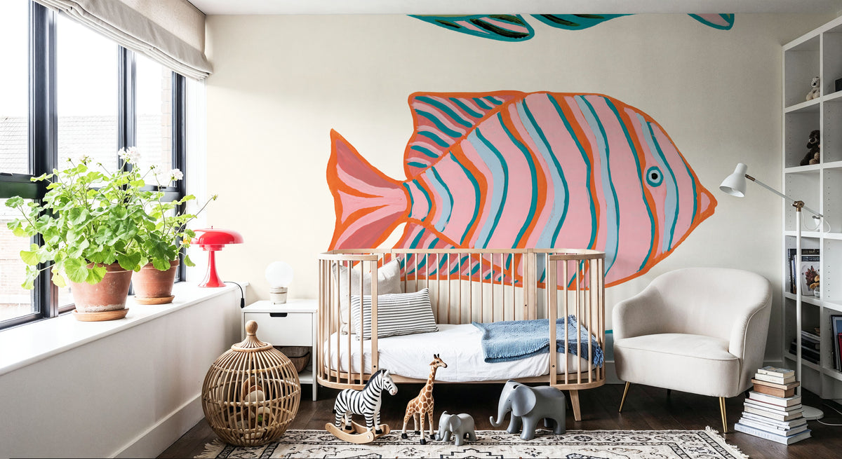 Tropical Fish I Mural Wallpaper - room preview 03