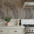 Foliage Flow, Mink Mural Wallpaper - room preview 03