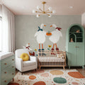 Ducks in the Pumpkin Patch VI Mural Wallpaper - room preview 03
