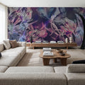 Tulips Feast, Purple Mural Wallpaper - room preview 03