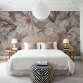 Peony Study - Pink Oyster Mural Wallpaper - room preview 03