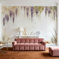 Wisteria and Field Grasses Mural Wallpaper - room preview 03