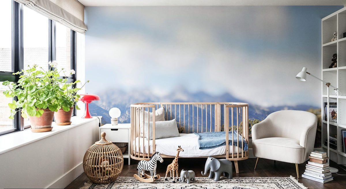 Mountain Bed Mural Wallpaper - room preview 03
