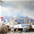 Mountain Bed Mural Wallpaper - room preview 03