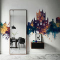 Lincoln England Skyline Blue & Bronze Mural Wallpaper - room preview 03