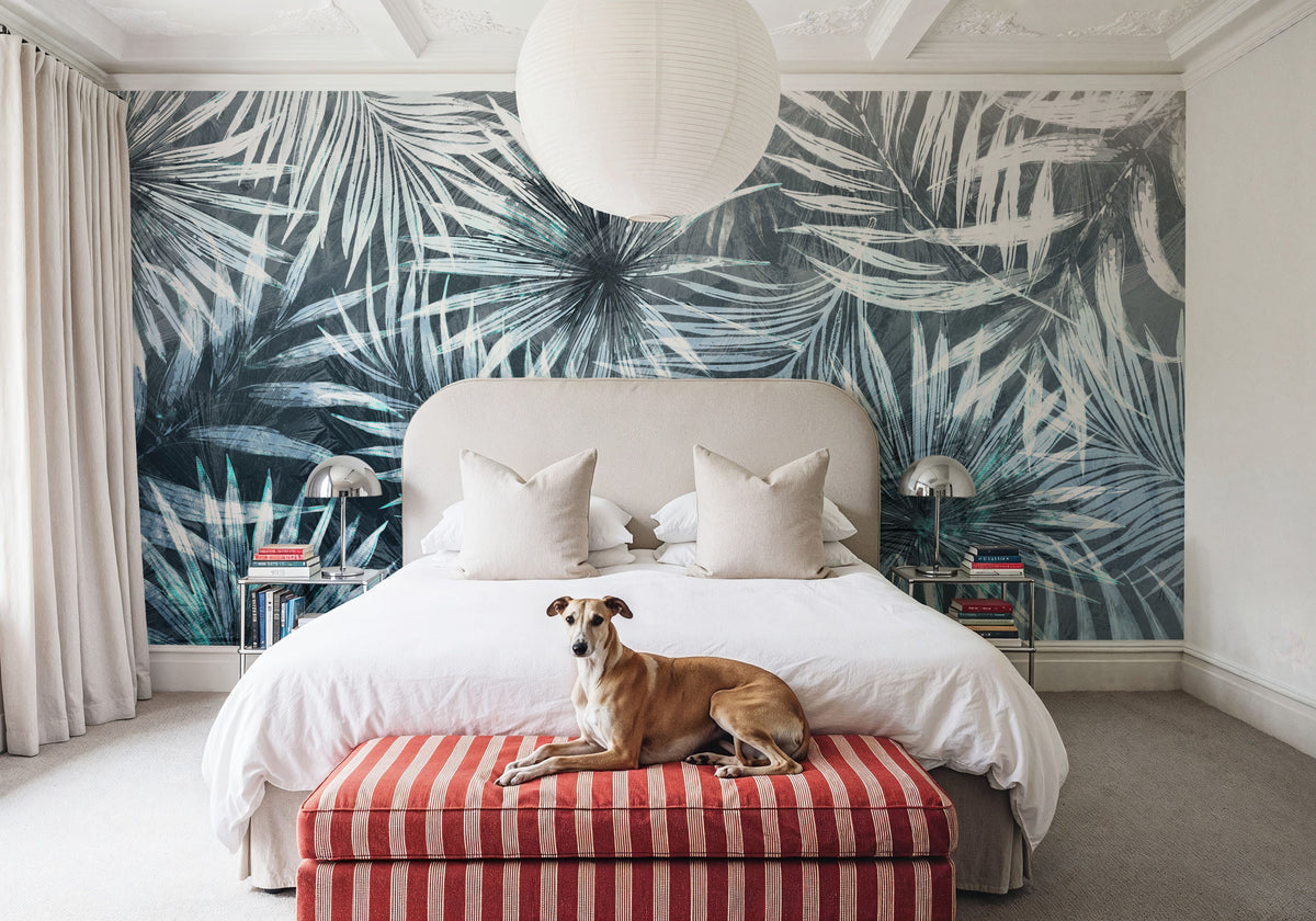 Tiger Leaves Mural Wallpaper - room preview 03