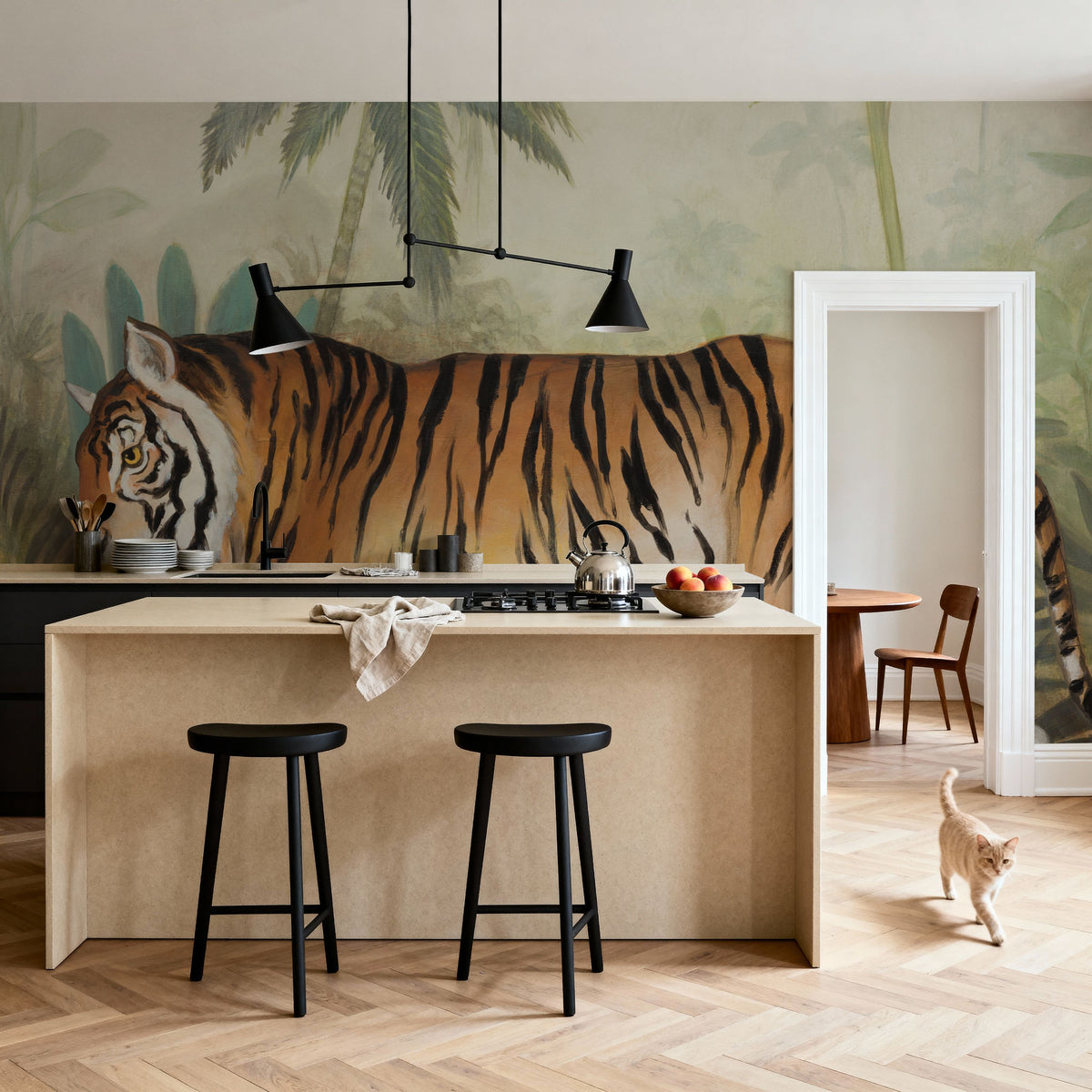 Prowling Mural Wallpaper - room preview 03