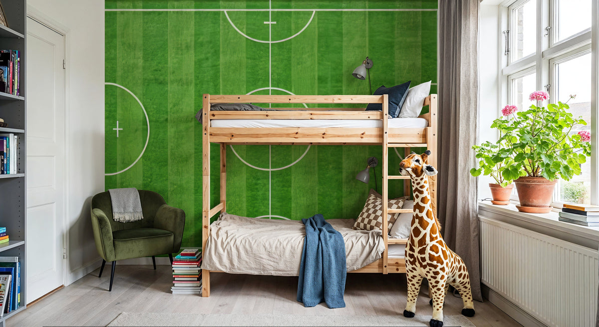 Lacrosse Field Mural Wallpaper - room preview 03