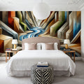 River Art Deco Mural Wallpaper - room preview 03
