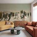 Snow Shoe Race Mural Wallpaper - room preview 03