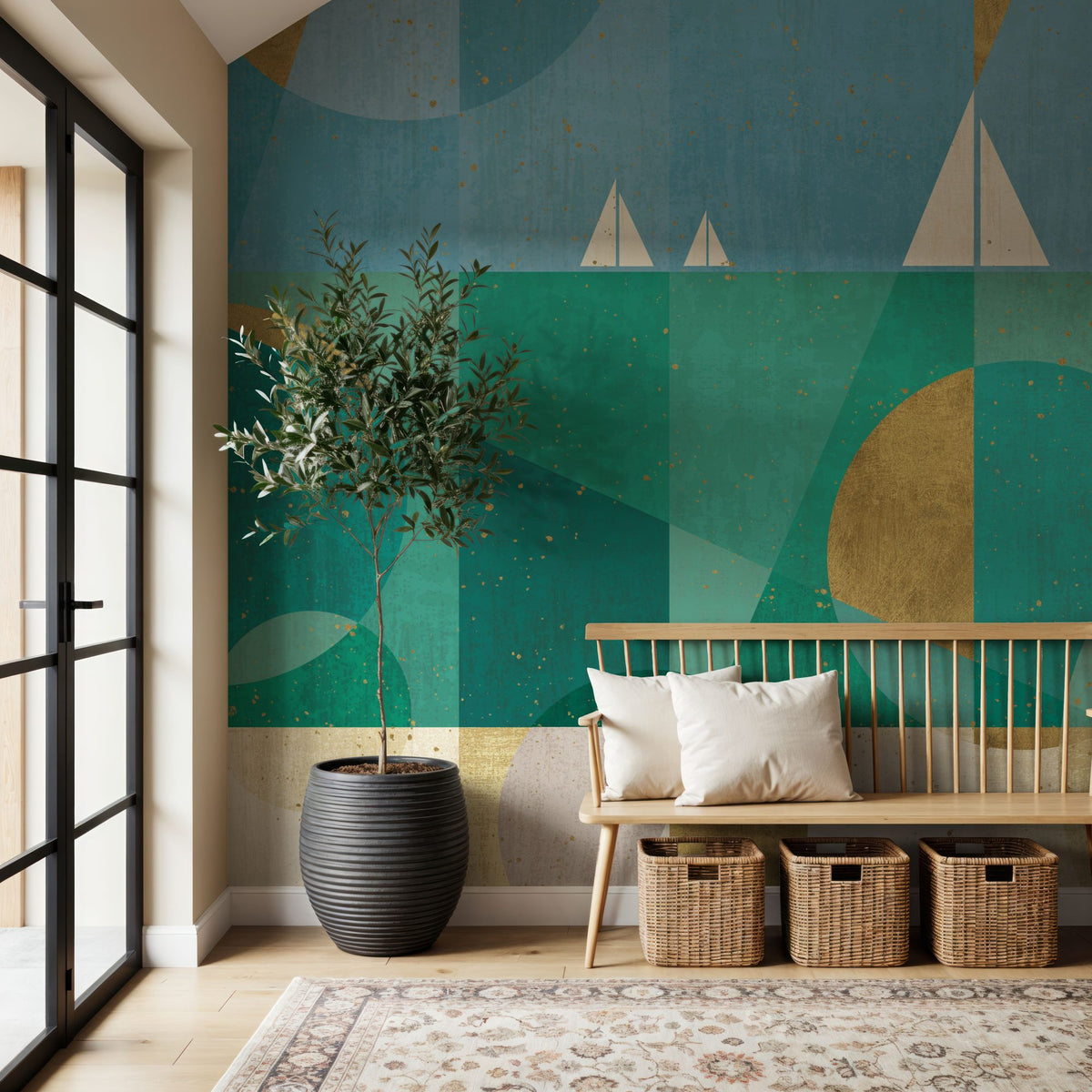 Seascape II Mural Wallpaper - room preview 03
