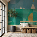 Seascape II Mural Wallpaper - room preview 03