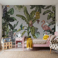 Monkeys with Birds, Mural Wallpaper - room preview 03