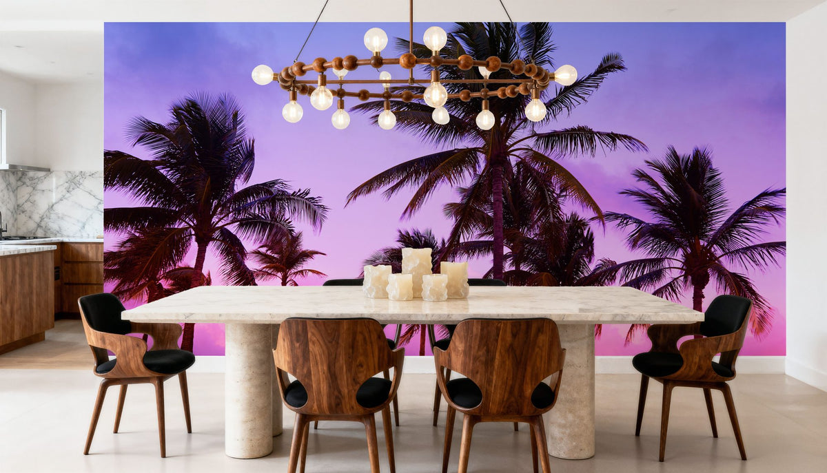 Palm Trees in Miami South Beach Mural Wallpaper - room preview 03