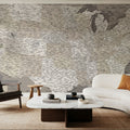 US Map Detailed - Earth Mural Wallpaper - room preview 03