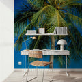 Azure Palms Vertical Mural Wallpaper - room preview 03