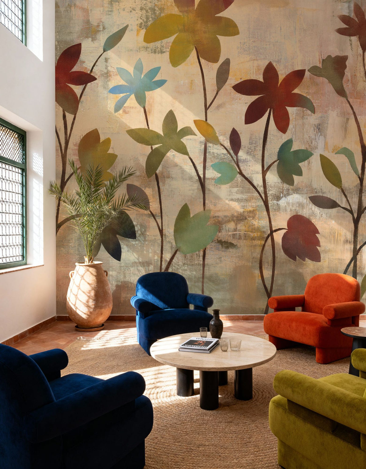 Rainbow Garden Mural Wallpaper - room preview 03